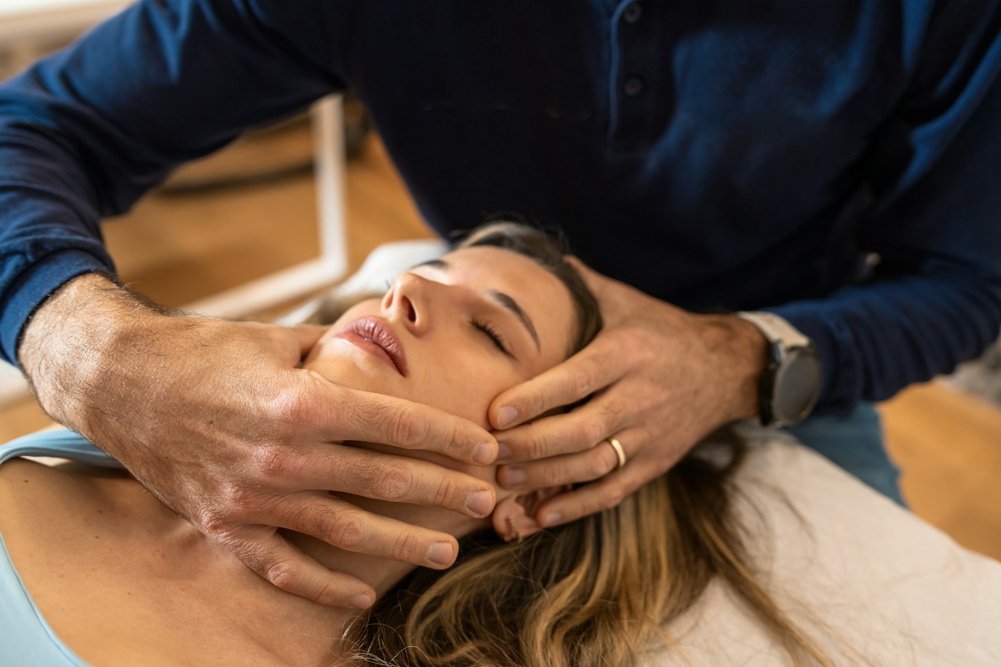 Osteopath Performing Cranial Therapy